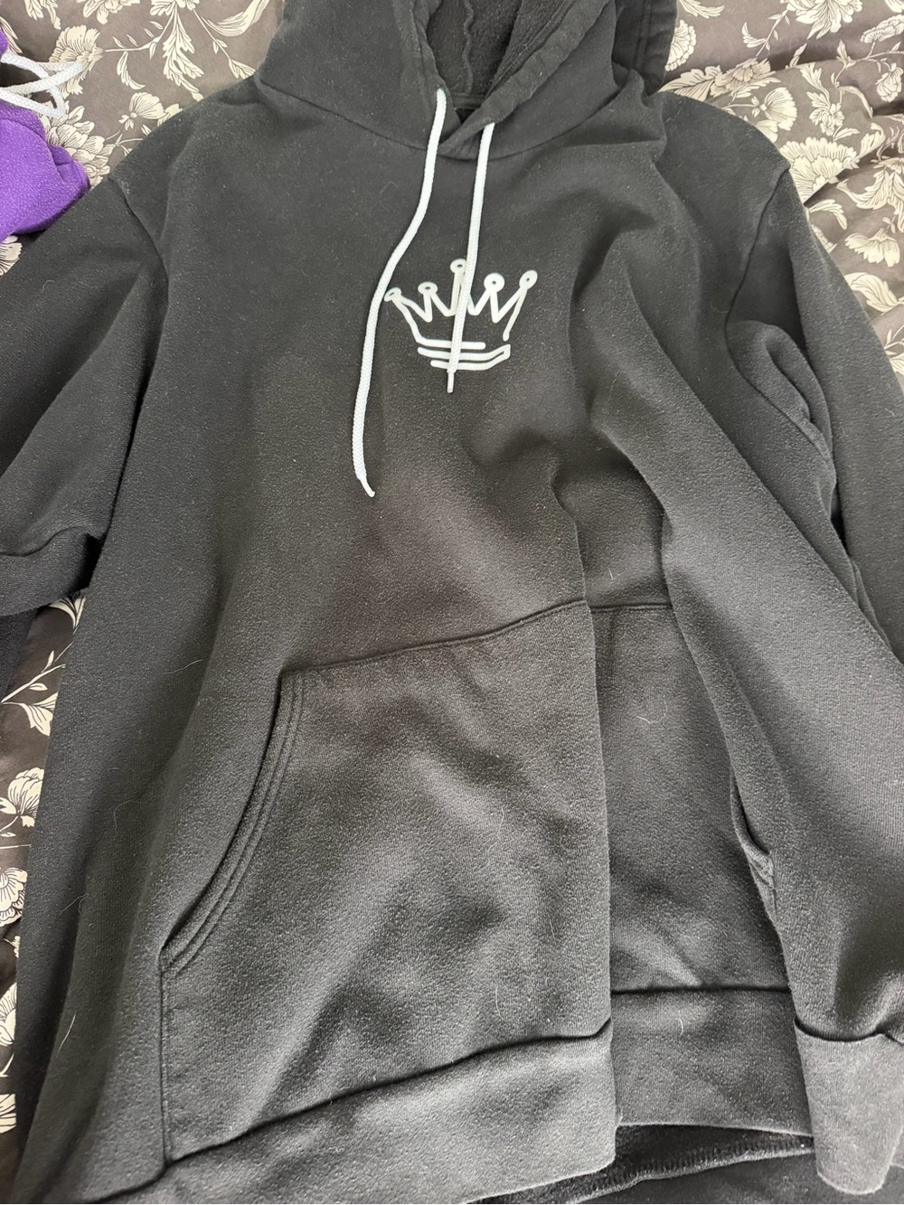 Black Unisex Oversized Lightweight Hoodie